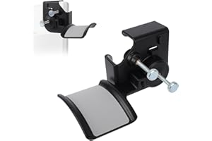 Clamp-On Monitor Headphone Stand, Adjustable Headset Holder Monitor Hook Hanger Mount with Silicone Protection Desk Organizer