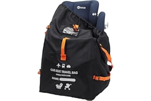 Clearworld Car Seat Travel Bag for Air Travel, Durable Gate Check Bag for Airport,Foldable Baby Stroller Travel Carry Bag, Fits Car Seats, Infant Carriers & Booster,Universal Size