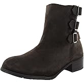BooRoo Womens Jules Wool Lined Suede Ankle Boot Shoe, Brown, US 7