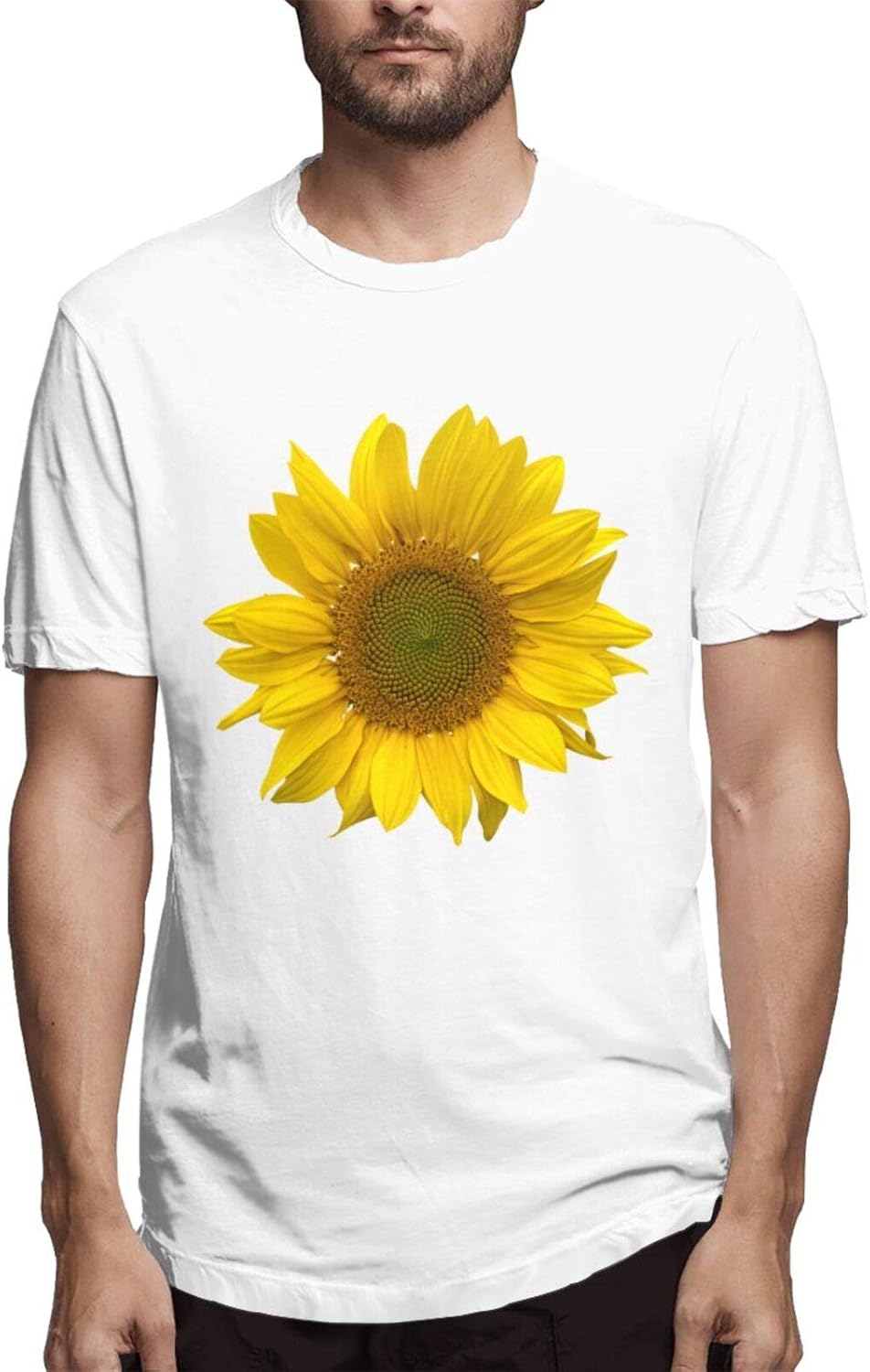 Sunflower Man Cotton TShirt Short Sleeve TShirts Pullover