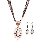 Rustic Couture's Western Jewelry Set for Women Cowgirl Vintage Western Necklace Earring