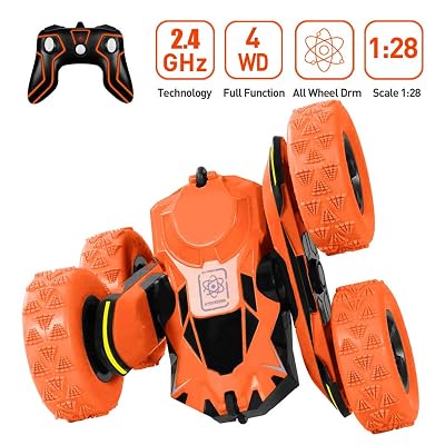 RC Stunt Car Toy?Remote Control Car 360 Flips Double Sided Rotating RC Cars?4WD 2.4GHZ RC Car Off-Road Vehicles Christmas Birthday Gifts Toys Car