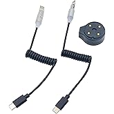 Connexion AO Helmet Charger for BRP Helmets with E-Linq Connector - USB-C, Compatible with Cardo, Sena (except 50), and Other