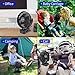 AngLink Clip on Fan for Stroller, Rechargeable Battery Mini Desk Fan, 4 Speeds, Black