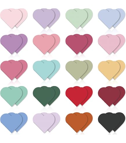 Marcapáginas De Cuero Con Forma De Corazón - Pack De 6, Para Libros, Regalo Para Lectoras