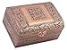 Cottage Garden Moroccan Copper Tone Metal Stamped Round Top Trunk Keepsake Box