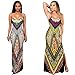 TINYHI Women's Multi-Color Aztec Print Maxi Dress
