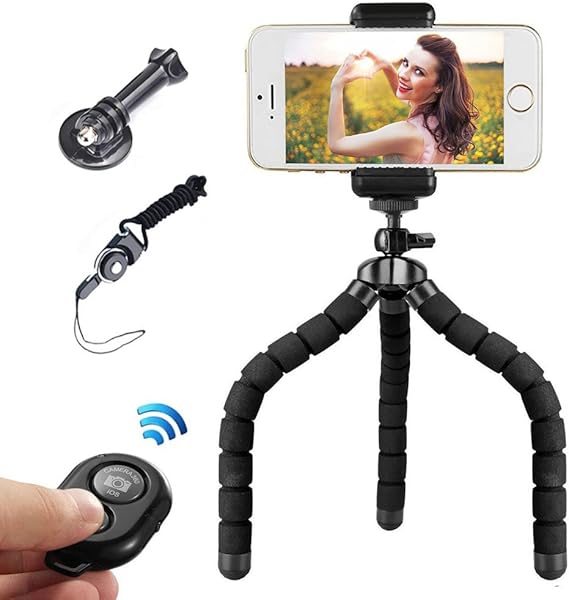 Mobile Phone Tripod Flexible Smartphone mini Tripod Amazon.co.uk