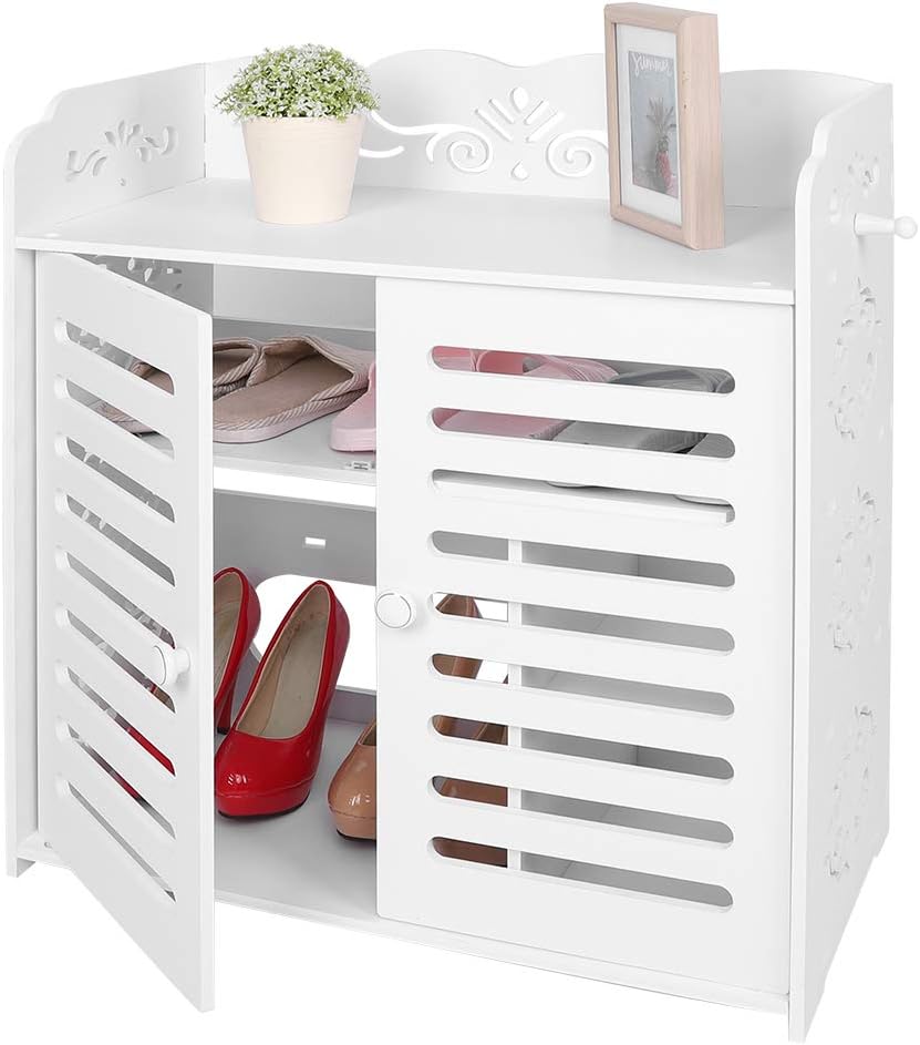 Portascarpe Regolabile A 3 Altezze - Organizzatore Salvaspazio Per Armadio O Pavimento