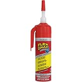 Flex Caulk Hybrid Polymer Waterproof Sealant, Clear, 3 oz, 1-Pack | No caulk gun needed, trigger flow nozzle, paintable, won't shrink or crack, seals wet or dry, bath, kitchen, sink, window, RV