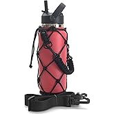 Gearproz HydroNet Carrier - Compatible with Wide Mouth Bottles 32, 40, 64 oz Growler - from America's No. 1 in Paracord Handles and Accessories - Prevents Dropping and Dents