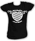 Artdiktat V-Neck T-Shirt Mein Dirndl ist in der Wäsche