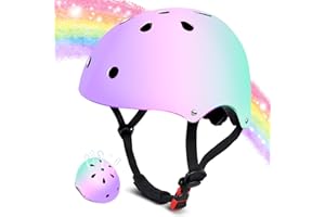 Kids Bike Helmet for 3-5-8-14 Ages Girls and Boys, Ventilation and Impact Resistance Toddler Helmet for Multi-Sport Bicycle S