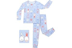 babee Reshinee Bamboo Viscose Toddler Girls Kids Pajama Sets Snug fit Long-Sleeve Softness Sleepwear Pjs 2pcs Jammies 2-8Y
