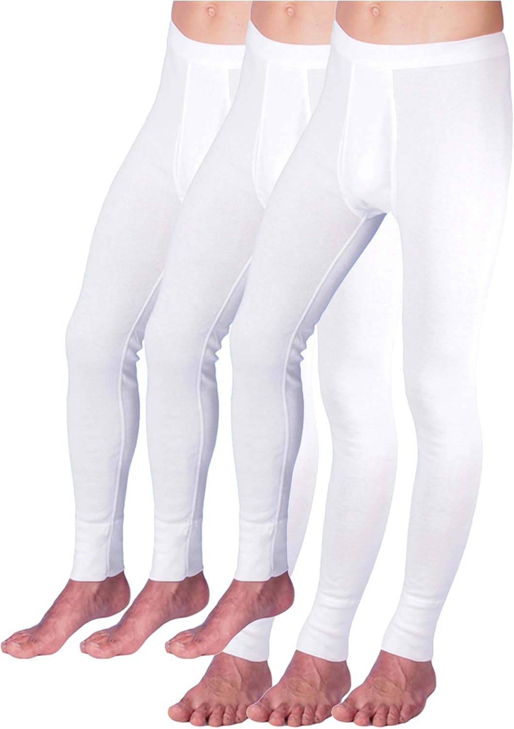 Mutande Lunghe Uomo Long Johns HERMKO - Confezione Da 3, 100% Cotone Biologico, Vita Alta, Lavabile A 60°C - Foto 12