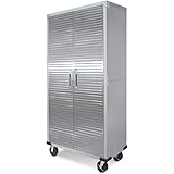 Amazon Com Ultrahd Tall Storage Cabinet Stainless Steel Home Kitchen