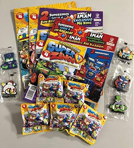 EDIBA Pack Revista Oficial Superzings Series 4: Amazon.es: Juguetes y juegos