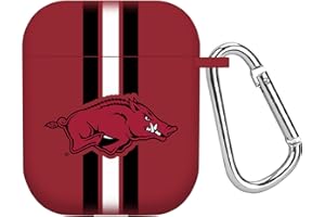 AFFINITY BANDS Arkansas Razorbacks HD Case Cover Compatible with Apple AirPods Gen 1 & 2 (Stripes)