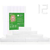 ISDGER Magic Sponge Eraser, 12 Pack Melamine Sponge, GRS Certified | No Scratch &amp; Super Absorbent, Multi-Functional Magic Cleaning Erasers Sponges in Bulk, for Bathroom Window Kitchen