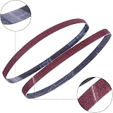 STEBRUAM 13x457mm Sanding Belts 60pc Mix Grit 40-400 for Belt Sander Black view 4