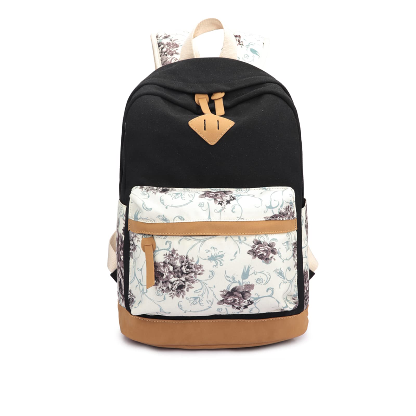 NICOLE&DORIS Backpack Women Canvas Casual Rucksack School Backpack 3Pcs Girls Shopping Travel Daypack Sets