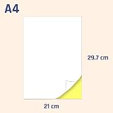 TownStix A4 White Sticker Paper Labels 210 x 297mm 150 Sheets One Per Sheet view 5