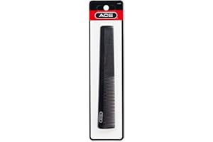 GOODY ACE ACE All Purpose Hair Comb - 7 Inch, Black - Great for All Hair Types - Fine Comb Teeth for Thin to Medium Hair,61286, 1 Count (Pack of 1)