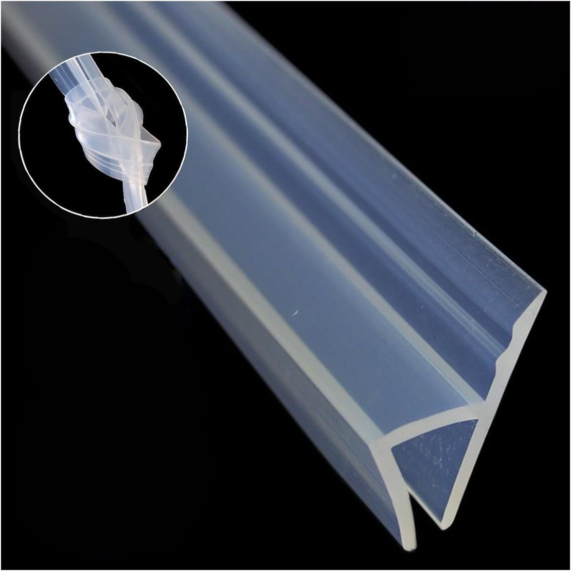 Glass Shower Door Seal Strip(No Adhesive Include), 3M Frameless Weather