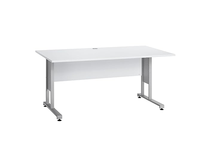 MAJA-Möbel 1220 8839 Schreibtisch, Icy-weiß, Abmessungen BxHxT: 160 x 75 x 80 cm
