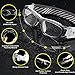 PONOSOON Sports Goggles Glasses for Kids for Basketball Football Volleyball 1812(Transparent Gray)