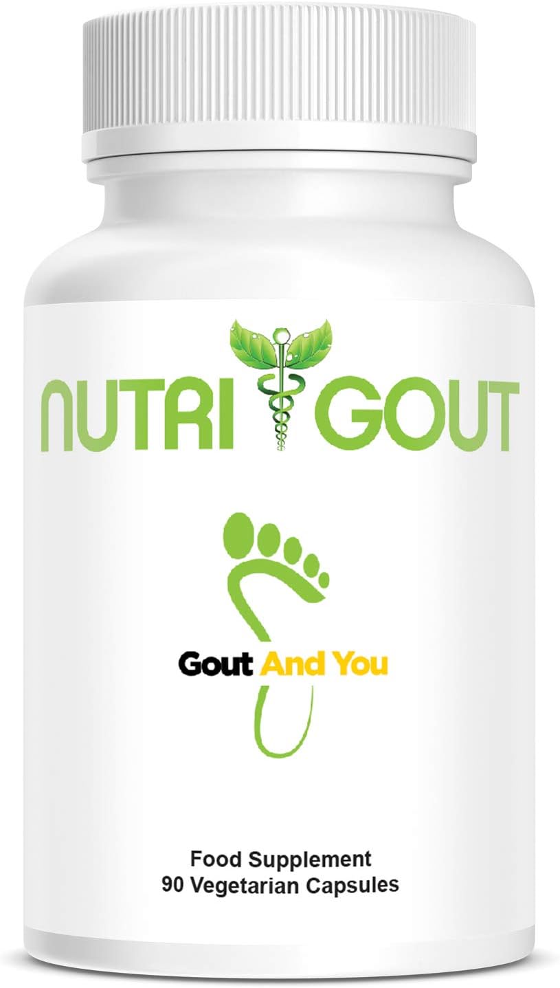 NutriUrica - Uric Acid Support with 6 Key Ingredients - 500 mg 90 Vegetarian Capsules, 90 count (Pack of 1)