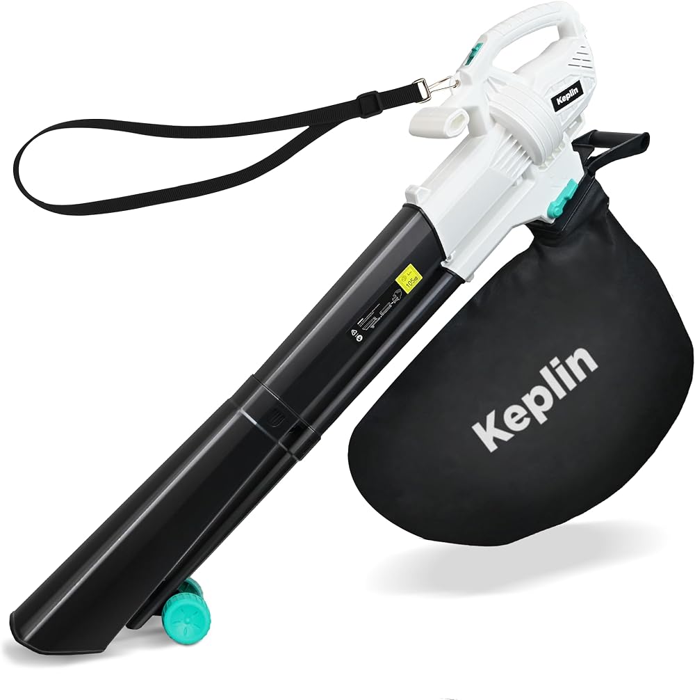 Keplin 3-in-1 Leaf Blower Garden Vacuum Mulcher 3500W 35L Bag 10m Cable