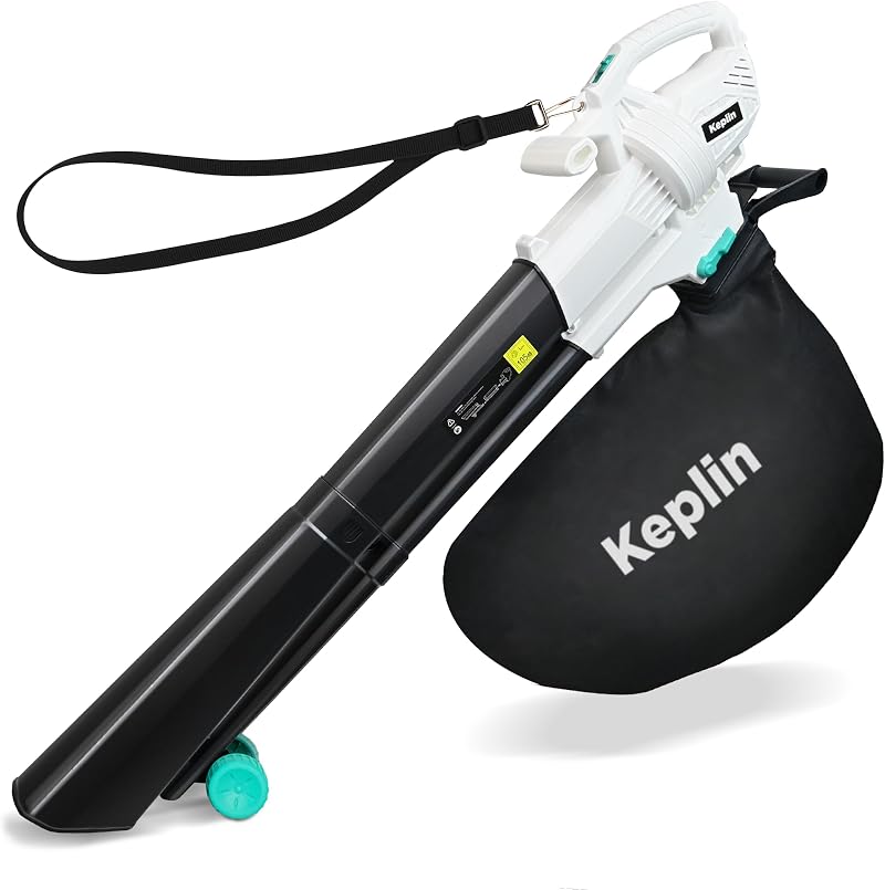Keplin 3-in-1 Leaf Blower Garden Vacuum Mulcher 3500W 35L Bag 10m Cable