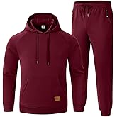 Rdruko Men's Sweat Track Suit Jogger Sweatsuits Tracksuits Workout Athletic Suit 2 Piece Set