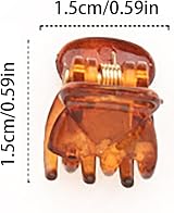IRYNA Hair Claw Clip 12 Piece Mini Plastic Claw Clips Small Hair Accessories view 6