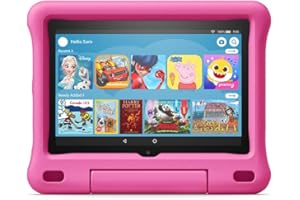 Fire HD 8 Kids tablet, 8" HD display, ages 3-7, 32 GB, (2020 release), Pink Kid-Proof Case