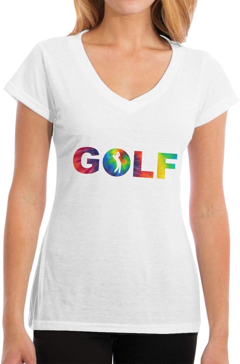 tie dye golf shirt women's