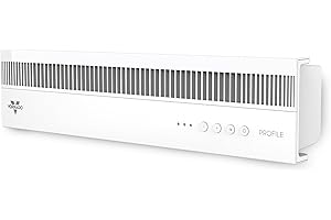 Vornado PROFILE Window Fan, Whole Room Air Circulator, Reversible Exhaust, Quiet Operation, 3 Speed Settings, Low Profile Window Fan for Kitchen, Bedroom, and Home, White