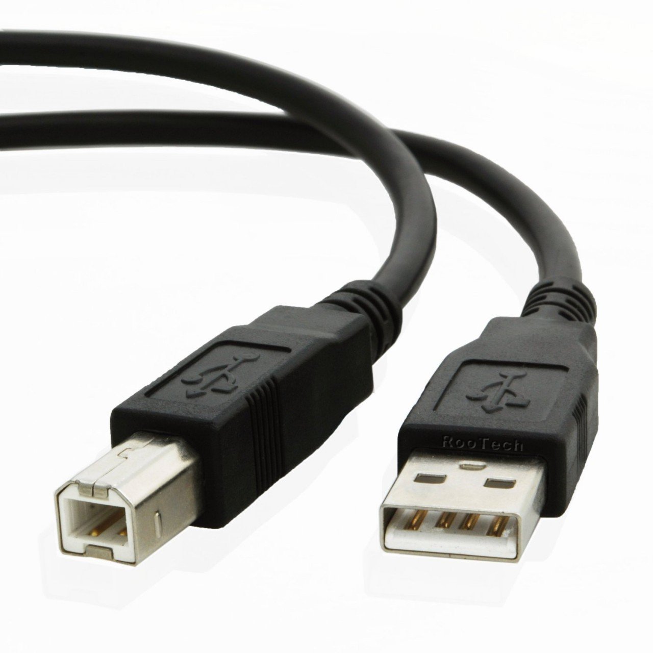 USB 2.0 A to B Cable ~ Premium Quality ~ High Speed ~ 480Mbps ~ For Epson, HP, Canon, Lexmark & Oki USB Printers (3M (10FT))