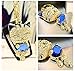 Blue Cute Cat Kitten Bling Crystals Rhinestone Key Chain Keyring Holder Handbag Charm