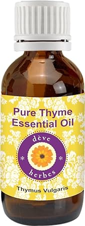 Deve Herbes Pure Thyme Essential Oil (Thymus Vulgaris) 100% Natural Therapeutic Grade Steam Distilled for Personal Care, 50 ml