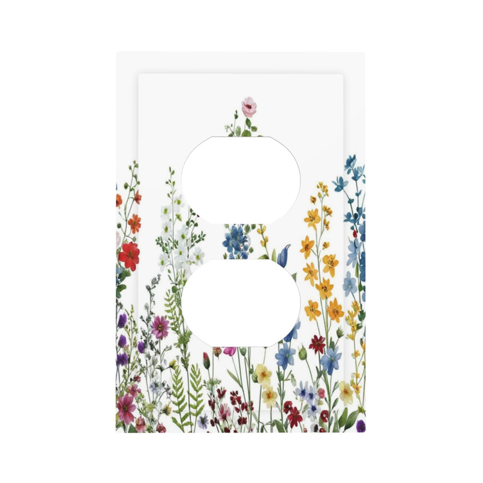 Decorative Outlet Covers Colorful Wildflowers