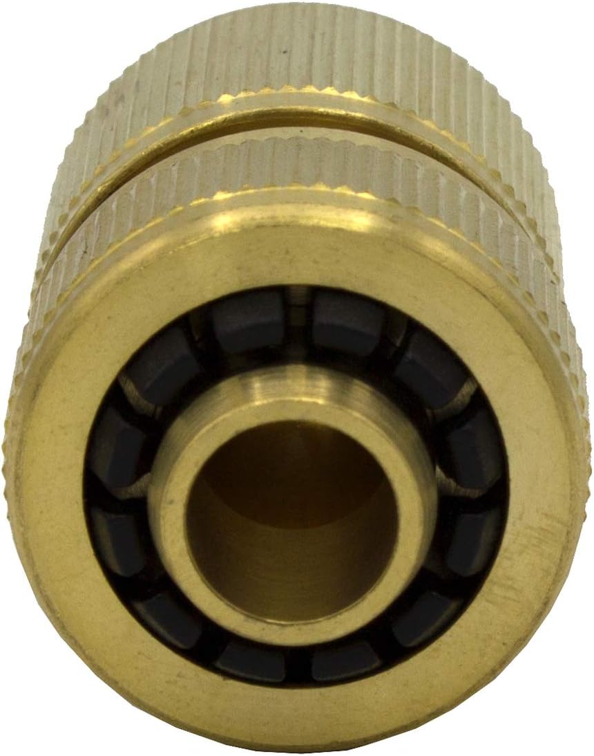 VARIOSAN Plug-in system hose coupling with water stop 13033, 3/4 inch, untreated brass, 3/4" - Image 4