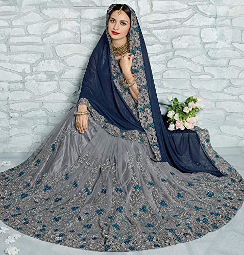 magneitta synthetic saree with blouse piece