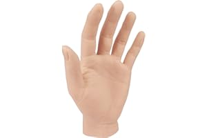 Medarchitect Silicone Henna Tattoo Practice Hand Life Sized Fake Skin Hand Model to Tattoo Training Education for Experienced Tattoo Artists and Beginners (Left Hand)