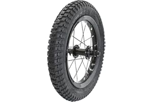 12 Inch Kids Bike Front Wheels Replacement with Solid Air Rubber Tire and Inner Tube, Bicycle Bike Wheels Don't Fit with Huff