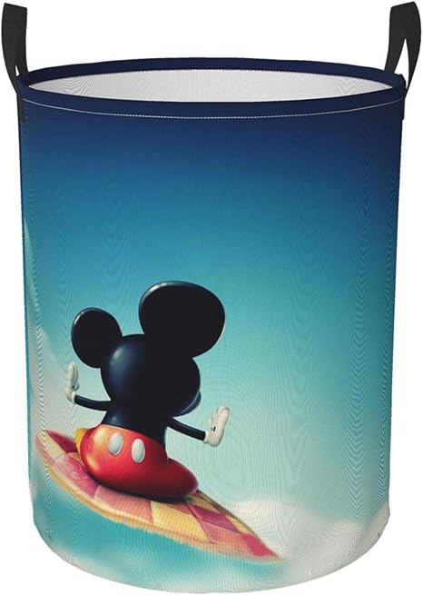 Amazon Co Jp ランドリーバスケット ミッキー 洗濯かご 防水 収納 ランドリー収納 内側撥水加工 洗濯 おしゃれ 洗濯カゴ ランドリー 折り畳み式 洗濯物入れ 脱衣かご 滑り止め取っ手付き ホーム キッチン