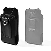YNIBST Leather Universal Radio Holster for Duty Belt with Back Clip,Walkie Talkie Pouch Holder for Motorola Baofeng Midland Kenwood Handheld Ham Radio
