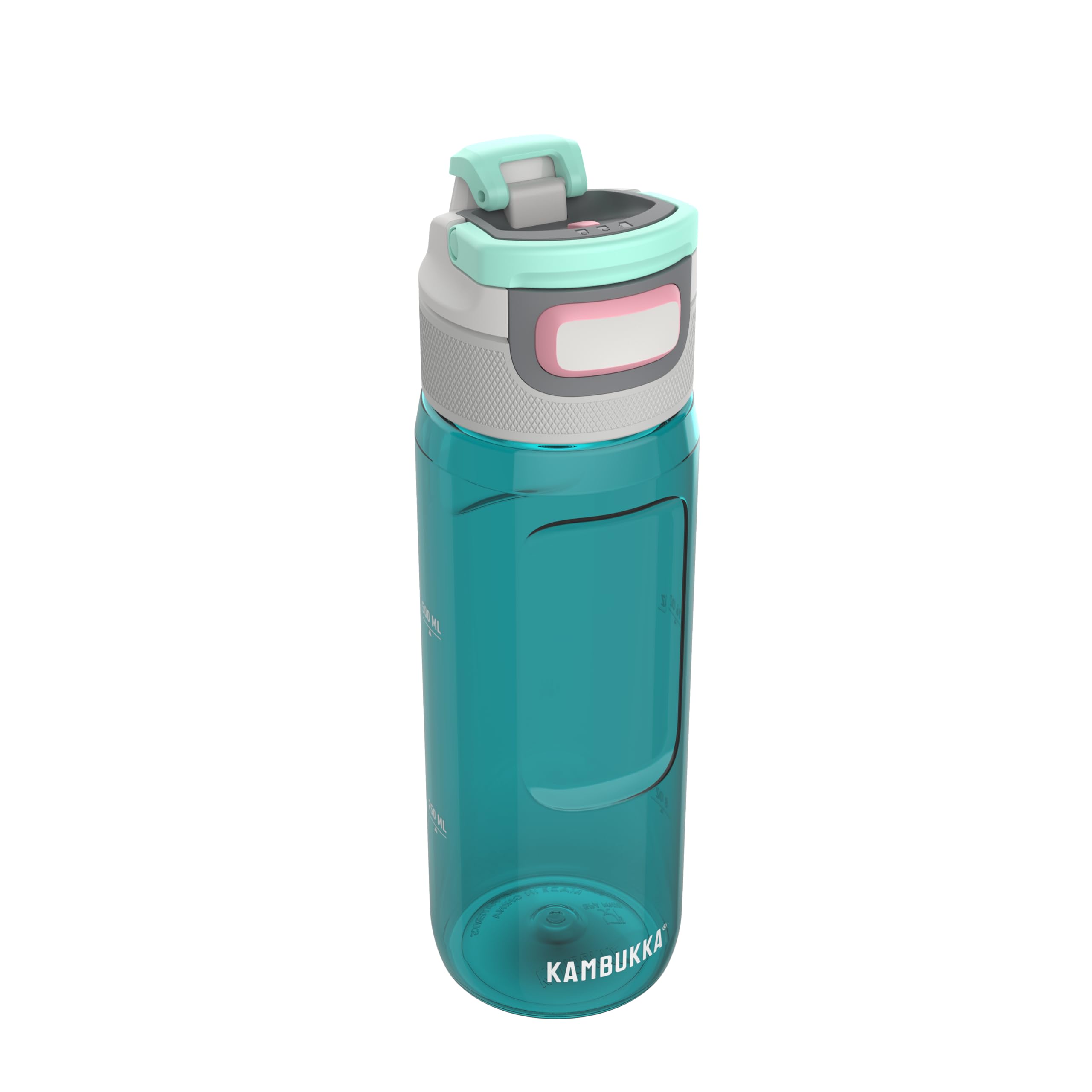 Kambukka Elton 750ml / 25oz Water Bottle, Dirt & Odour Resistant, Schockproof & Dishwasher Safe, Easy to Hold & Easy Grip - 3-in-1 Special Lid, Milliliter Marking - Emerald