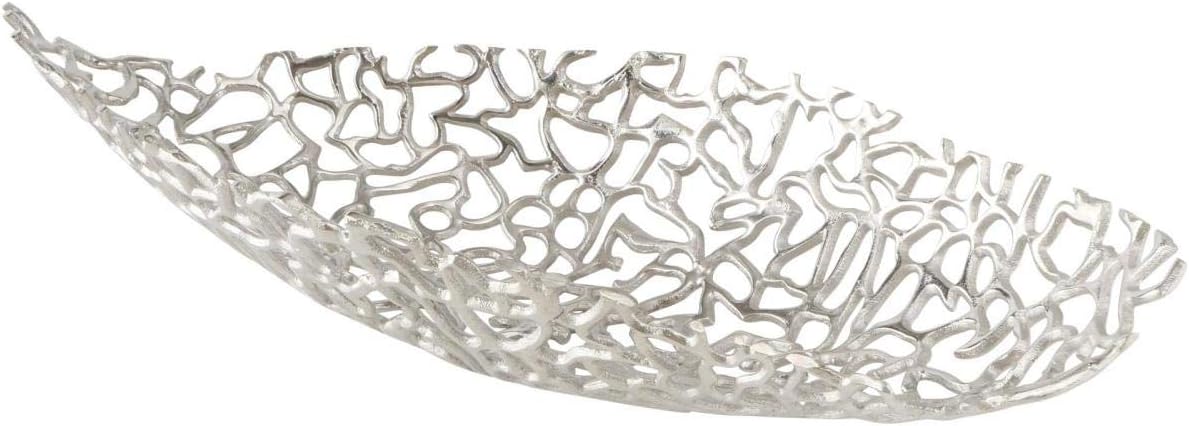 Deko - shell "Fidan" silver aluminum (65cm oval)
